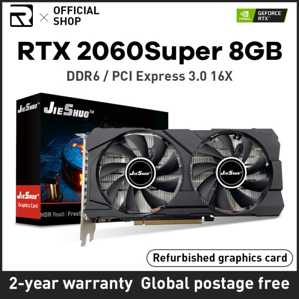 Новый NVIDIA RTX2060Super, 8 ГБ, rtx 2060 Super Gaming Suppor GDDR6 256Bit PCI Express 3.0x16