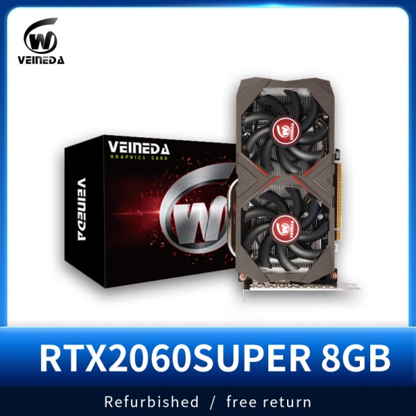 Новый видеокарта VEINEDA rtx 2060 super 8 Гб gddr6 бит 12 нм RTX2060super 8 ГБ для компьютера, офиса