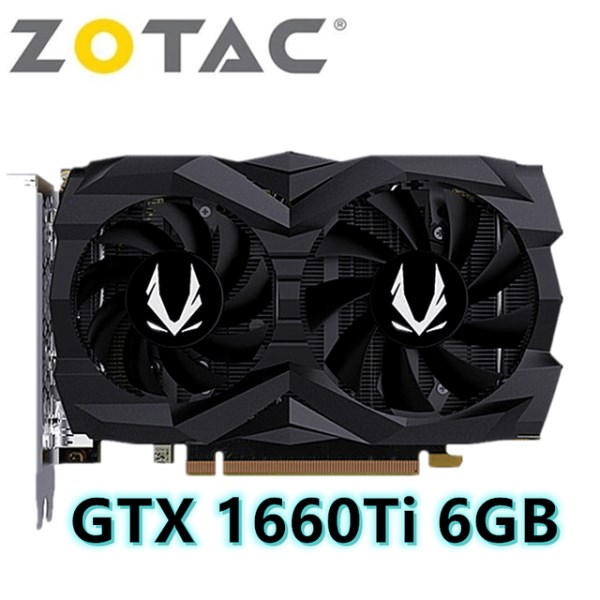 Новый Zotac GTX 1660 Super 6 ГБ 1660Ti, видеокарта Nvidia GDDR6 RTX Super GPU для настольных ПК, игровые компьютеры Nvidia Geforce