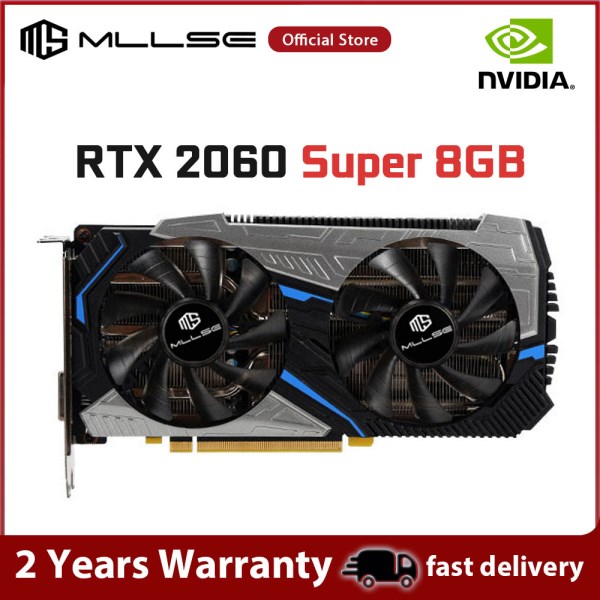 Новый Mllse RTX 2060 Super 8 Гб GDDR6 256Bit GPU PCI Express 3,0x16 1470 МГц rtx 2060 супер игровая видеокарта 8 Гб