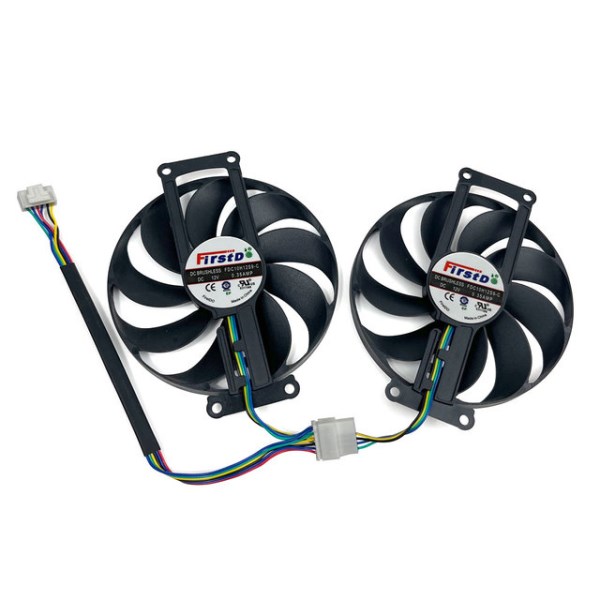 Новый FDC10H12S9-C T129215SU DUAL GTX 1660 Super EVO GPU Fan，For ASUS RTX 2070、2060、2060 Super DUAL EVO Video card cooling fan