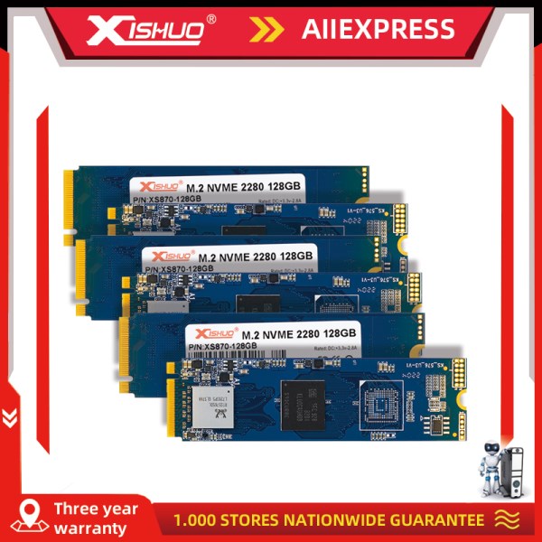 Новый твердотельный накопитель XISHUO M2 2280 PCIe NVMe 256 Гб PCIe 128 Гб SSD 512 ГБ NVMe SSD 1 Тб HDD для ноутбуков Ps5 Цена по прейскуранту завода-изготовителя