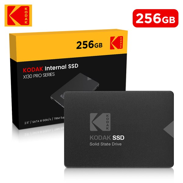 Новый внутренний SSD-накопитель Kodak X130PRO 128 ГБ 256 ГБ 512 ГБ 1 ТБ 2,5 дюйма Sata III 550 Мбс Твердотельный накопитель 128 ГБ для ноутбуков