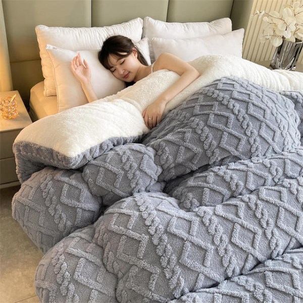 Новый суперплотное зимнее теплое одеяло для кровати, искусственное кашемировое одеяло из овечьей шерсти, мягкое удобное одеяло