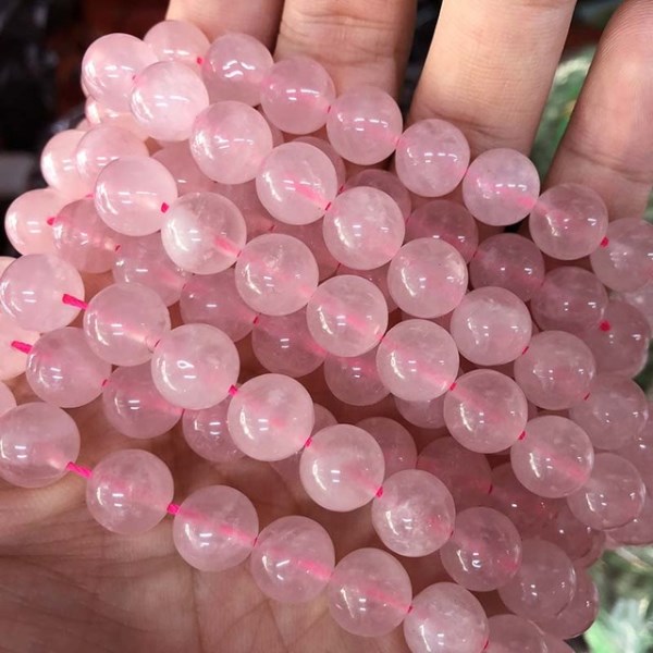 Новый Бусины Из Натурального кварца с розовым кристаллом для изготовления ювелирных изделий ?сделай сам?, для изготовления браслетов, ожерелий, нити 4681012 мм, 15 дюймов