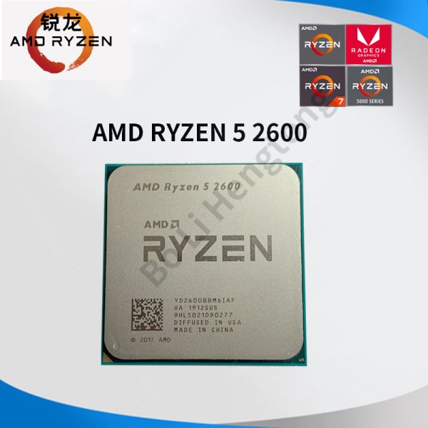 Новый в употреблении Процессор AMD Ryzen 5 2600 R5 2600 3,4 ГГц шестиядерный двенадцатипоточный процессор YD2600BBM6IAF разъем AM4