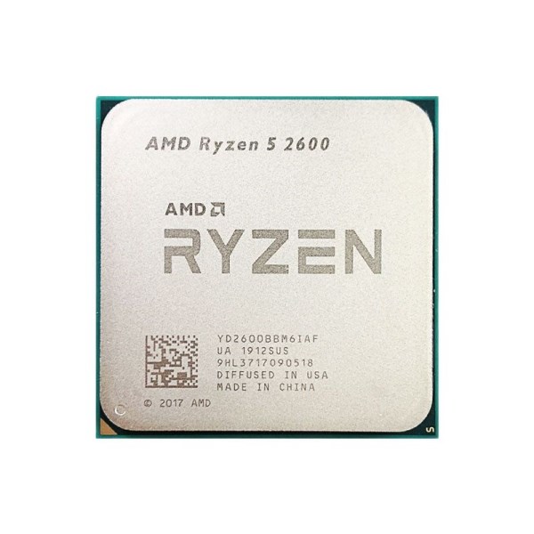 Новый AMD Ryzen 5 YD2600BBM6IAF для ПК, центральный процессор для компьютера, 6 ядер, 12 ядер, 2600 ГГц, разъем AM4, 2600