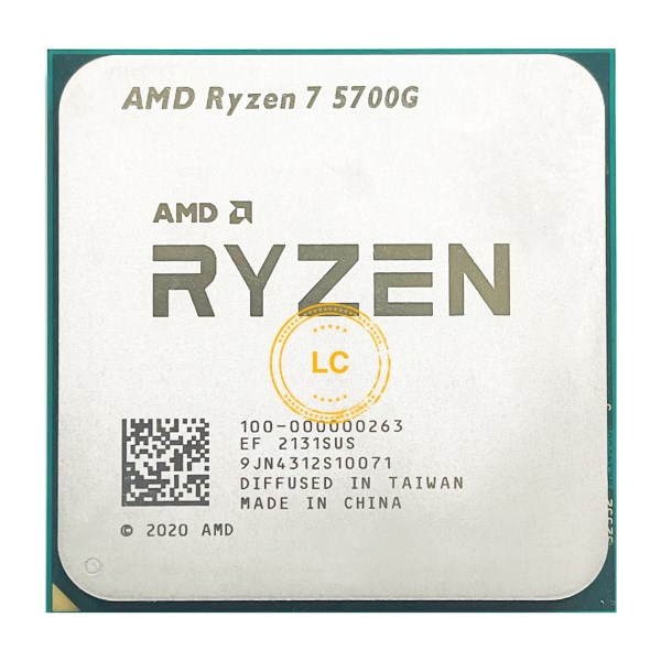 Новый в употреблении Процессор AMD Ryzen 7 5700G R7 5700G 3,8 ГГц Восьмиядерный 16-поточный процессор 65 Вт L3 = 16M 100-000000263 разъем AM4