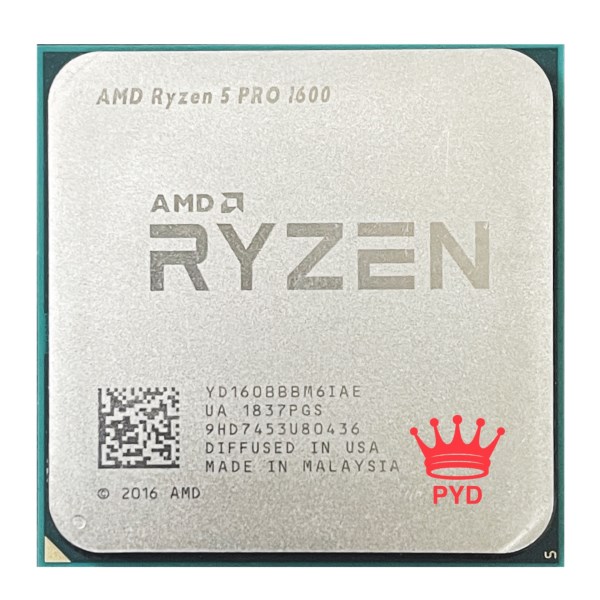 Новый Процессор AMD Ryzen 5 PRO 1600 R5 1600 3,2 ГГц шестиядерный процессор YD160BBBM6IAE разъем AM4