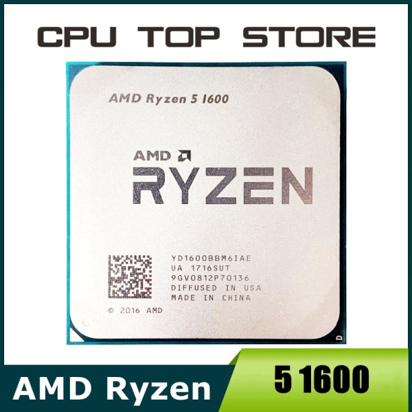 Новый AMD Ryzen 5 1600 R5 1600 3,2 ГГц шестиядерный, двенадцать потоков, 65 Вт, процессор Socket AM4