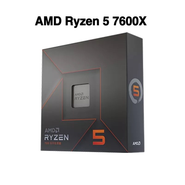 Новый процессор AMD Ryzen 5 7600X R5 7600X BOX 100-000000593 4,7 ГГц 6-ядерный 12-поточный процессор 5 нм Zen4 105 Вт розетка AM5 PCI-E5.0 без вентилятора