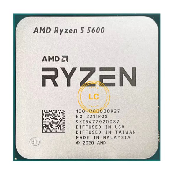 Новый Процессор AMD Ryzen 5 5600 R5 5600 3,5 ГГц шестиядерный двенадцатипоточный процессор 7 нм 65 Вт L3 = 32M 100-000000927 разъем AM4