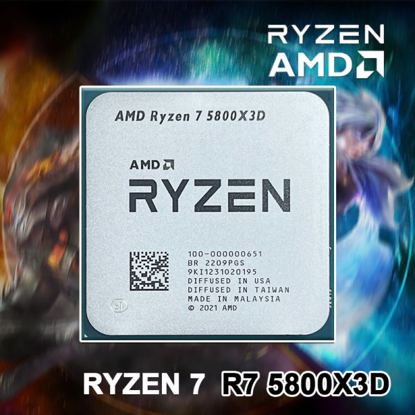 Новый New Ryzen 7 5800X3D R7 5800X3D 3.4 GHz 8-Core 16-Thread 7NM L3=96M 100-000000651 Support Desktop CPU Gaming Socket AM4