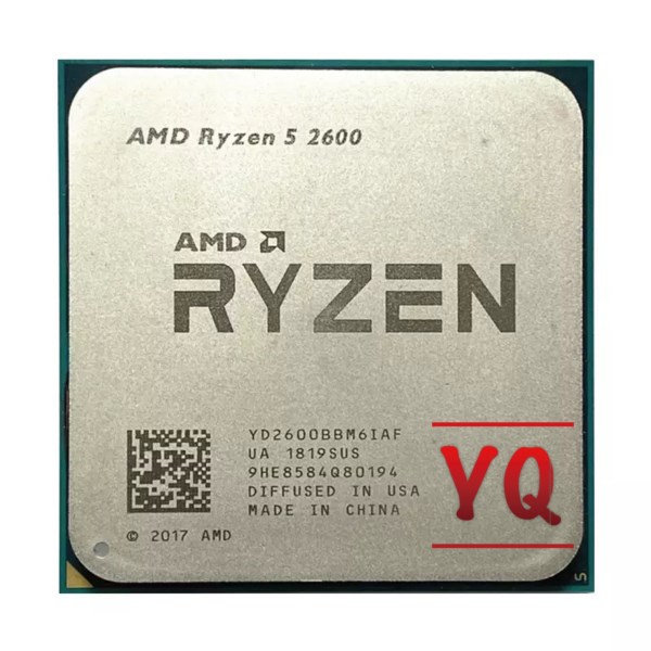 Новый в употреблении Процессор AMD Ryzen 5 2600 R5 2600 3,4 ГГц шестиядерный двенадцатиядерный процессор 65 Вт YD2600BBM6IAF разъем AM4 процессор