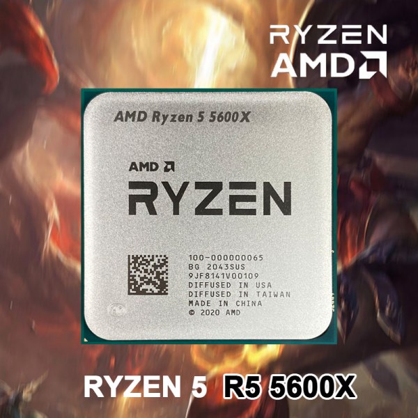 Новый новый Ryzen 5 5600X R5 5600X 3,7 ГГц 6-ядерный 12-поточный 7NM 65 Вт L3 = 32M 100-000000065 поддержка настольного процессора игровой разъем AM4