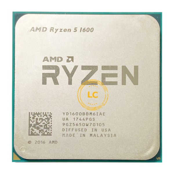 Новый Процессор AMD Ryzen 5 1600 R5 1600 3,2 ГГц шестиядерный двенадцати потоков 65 Вт YD1600BBM6IAE разъем AM4