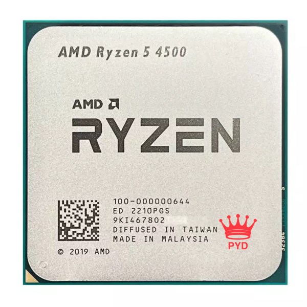 Новый Процессор AMD Ryzen 5 4500 R5 4500 3,6 ГГц 6-ядерный 12-поточный процессор 7 нм L3 = 8M 100-000000644 разъем AM4
