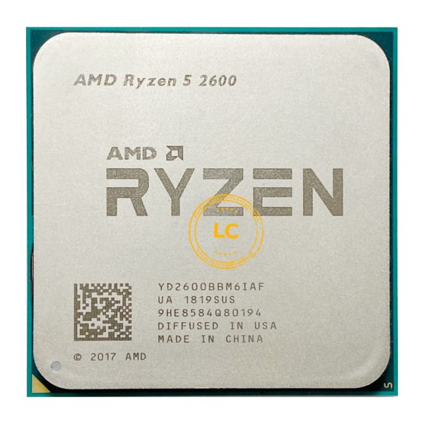 Новый в употреблении Процессор AMD Ryzen 5 2600 R5 2600 3,4 ГГц шестиядерный двенадцатиядерный процессор 65 Вт YD2600BBM6IAF разъем AM4 процессор