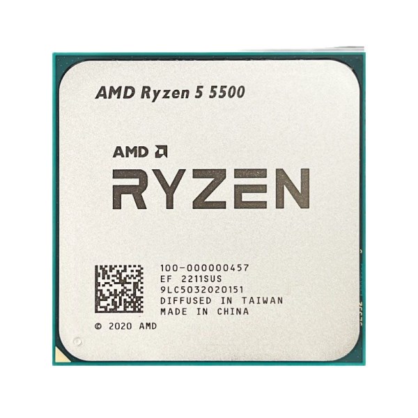 Новый AMD Ryzen 5 5500 R5 5500 3,6 ГГц, бу 6-ядерный 12-поточный ЦПУ 7 нм L3 = 16M 100-000000457 разъем AM4