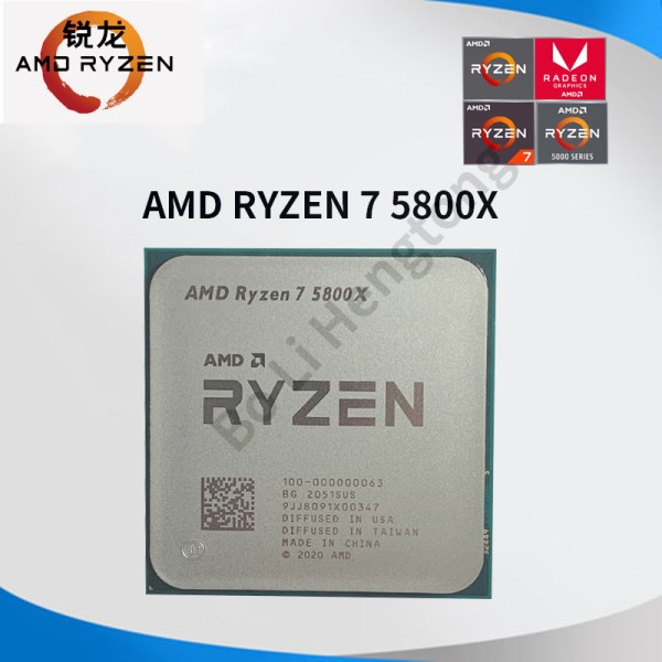 Новый Процессор AMD Ryzen 7 5800X R7 5800X 3,8 ГГц 8-ядерный 16-поточный процессор 7 нм L3 = 32M 100-000000063 разъем AM4