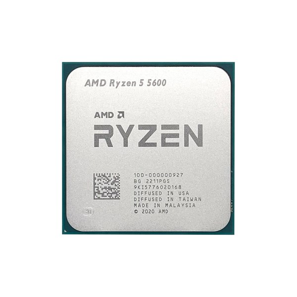 Новый в употреблении Процессор AMD Ryzen 5 5600 R5 5600 3,5 ГГц шестиядерный двенадцатипоточный процессор 7 нм 65 Вт L3 = 32M 100-000000927 разъем AM4 без вентилятора