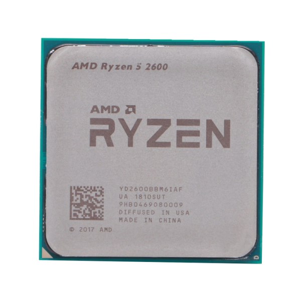 Новый AMD Ryzen 5, 2600, R5, 2600 ГГц, 6 ядер, 12 потоков, 65 Вт, YD2600BBM6IAF, разъем AM4