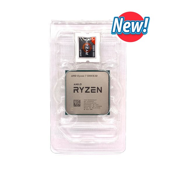 Новый AMD Ryzen 7 5800X3D R7 5800X3D 3,4 ГГц 8-ядерный 16-поточный процессор 7 нм L3 = 96M 100-000000651 разъем AM4 герметичный, но без вентилятора