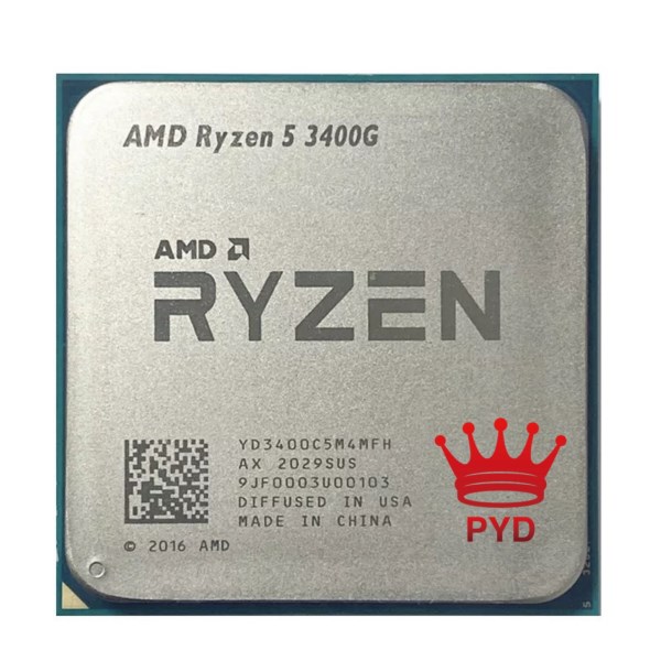 Новый Процессор AMD Ryzen 5 3400G R5 3400G телефон 3,7 ГГц четырехъядерный восьмипоточный процессор 65 Вт YD3400C5M4MFH разъем AM4