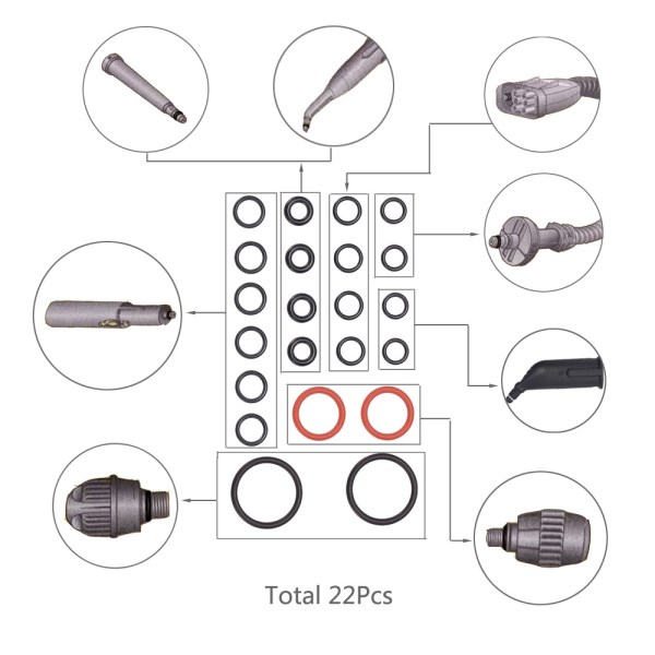 Новый кольцо, аксессуары для Karcher SC2, SC3, SC4, SC5, CTK10, CTK20 K.Archer, уплотнительное кольцо, 2,884-312,0, запчасти для пароочистителей