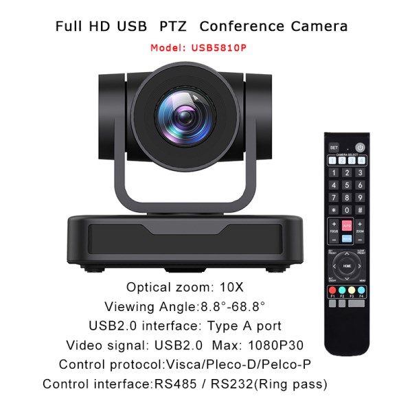 Новый 10X оптический зум USB-камера для видеоконференций Full HD 1080P вещания веб-камера для встреч прямая трансляция церковь
