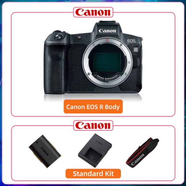 Новый Canon EOS R беззеркальная профессиональная полнокадровая цифровая зеркальная камера 4K OLED цветной электронный видоискатель CMOS (бу)