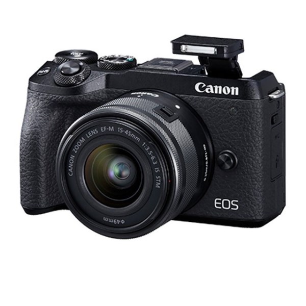 Новый камера Canon EOS M6 Mark II, цифровая камера со штативом диаметром 15-45 мм F3,5, компактная камера для профессиональной фотосъемки