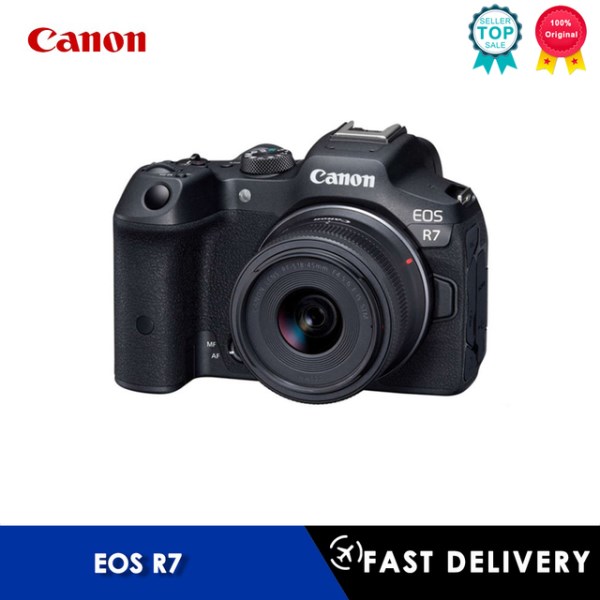 Новый цифровая камера Canon EOS R7 непрерывно снимает видео 4K на высокой скорости с высоким качеством изображения