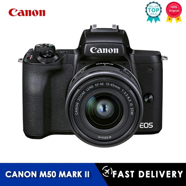 Новый EOS M50 Mark II беззеркальная камера цифровая камера с объективом Ef-m 15-45 мм F3,5