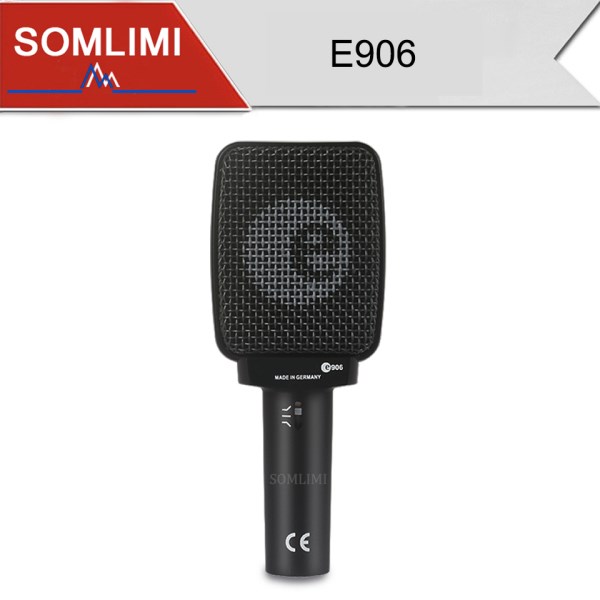 Новый динамический микрофон SOM E906 с переключаемым фильтром присутствия для барабанных гитар