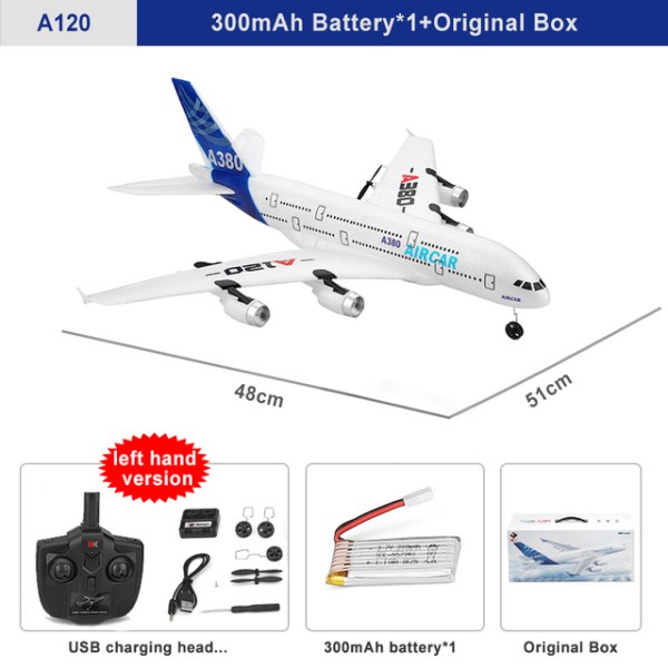 Новый wlигрушечный XK A120, материал Аэробус, 2,4 ГГц, 3 канала, Функция фиксации крыла, дистанционное управление