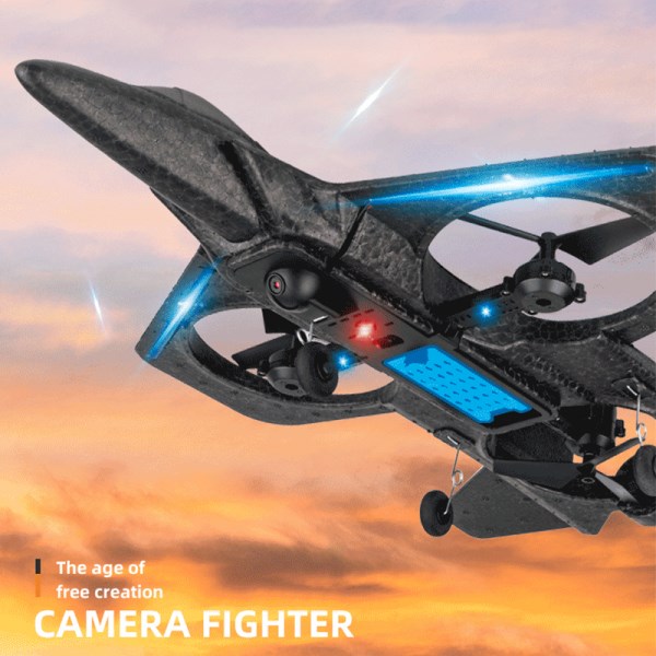Новый самолет X66 из вспененного материала с широкоугольной камерой 108p 120 °, радиоуправлением, светодиодной подсветкой, пультом дистанционного управления, летательный аппарат, детские игрушки для мальчиков