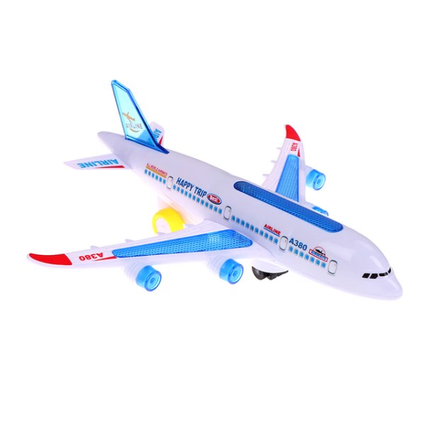Новый DIY сборка самолёт Аэробус автопилот вспышка фотовспышка музыка освещение игрушки фотообои DIY игрушка для детей