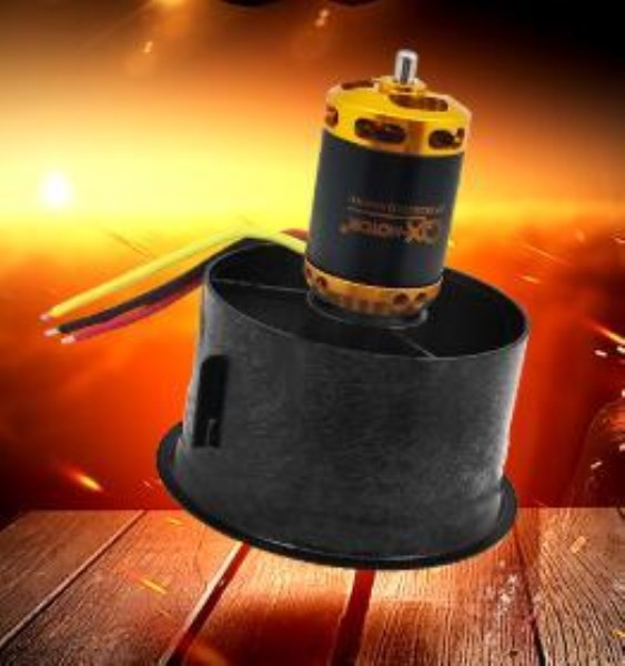 Новый DIY Drone 64mm EDF Set 3800KV 3500KV 2200KV Brushless Motor with 12 Blades Ducted Fan for RC Airplane Parts