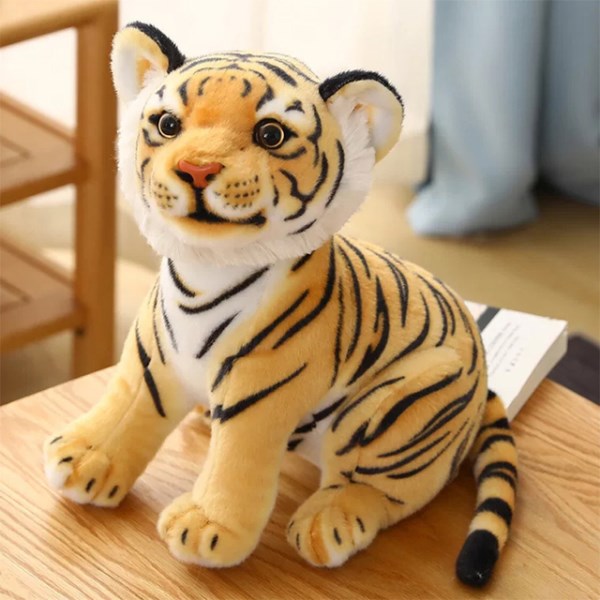 Новый Simulation Baby Tiger Plush Toy Stuffed Soft Wild Animal Forest Tiger Pillow Dolls For Kids Birthday Gift