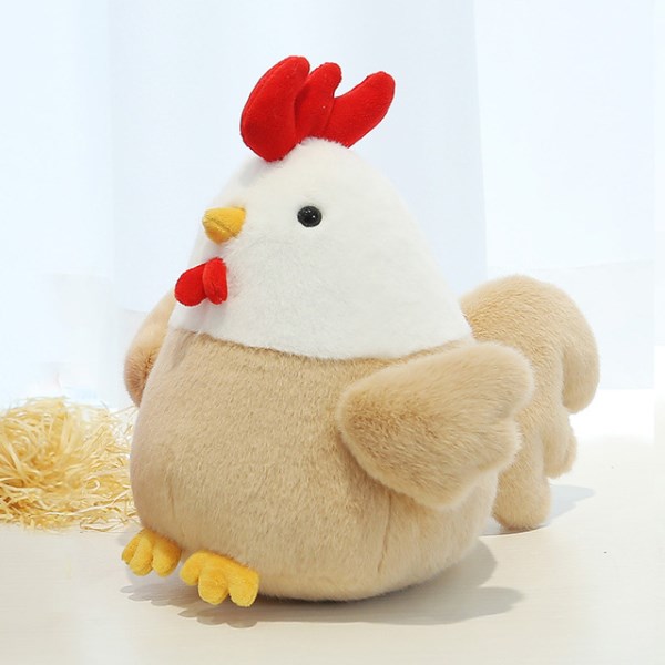 Новый Cute Chicken Plush Doll Toys Children Animal Hen Plush Toy Boys Girls Sleeping Soft Stuffed Chicken Doll Birthday Gifts