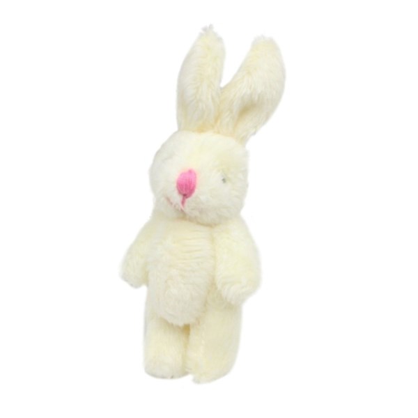 Новый 6cm Mini Soft Plush Bunny Joint Rabbit for Doll Decoration for House Plush Mini Toy Stuffed Bunny for Doll Bunny Figure