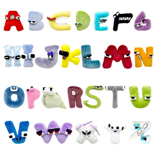 Новый Alphabet Lore But are Plush Toys Animal Plushie Education Doll for Kids and Adults Halloween Christmas Gift In Stock