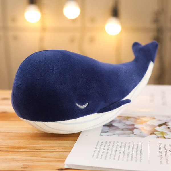 Новый 25CM Cartoon Super Soft Plush Toy Sea Animal Big Blue Whale Soft Toy Stuffed Animal Fish Lovely Children's birthday gift