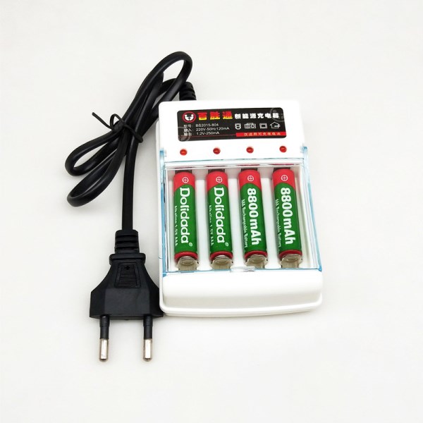 Новый устройство AA, AAA, 4 слота, зарядное устройство для батарей AAAAA Ni-cd, быстрая зарядка, перезаряжаемая умная вилка US EU для зарядки аккумуляторов 1,2 в