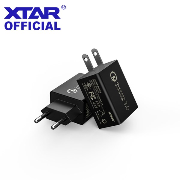 Новый быстрой зарядки XTAR QC 3,0, 18 Вт, быстрая зарядка, стандартное настенное зарядное устройство, адаптер питания для ЕС, США, Великобритании, зарядное устройство USB