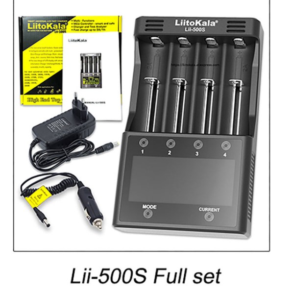 Новый устройство LiitoKala Lii-500(S), PD4, S6, для зарядки аккумуляторов, 18650, 21700, 26650, AA, AAA, 18350, 18500, 16340, 17500, 25500, 10440, 17350