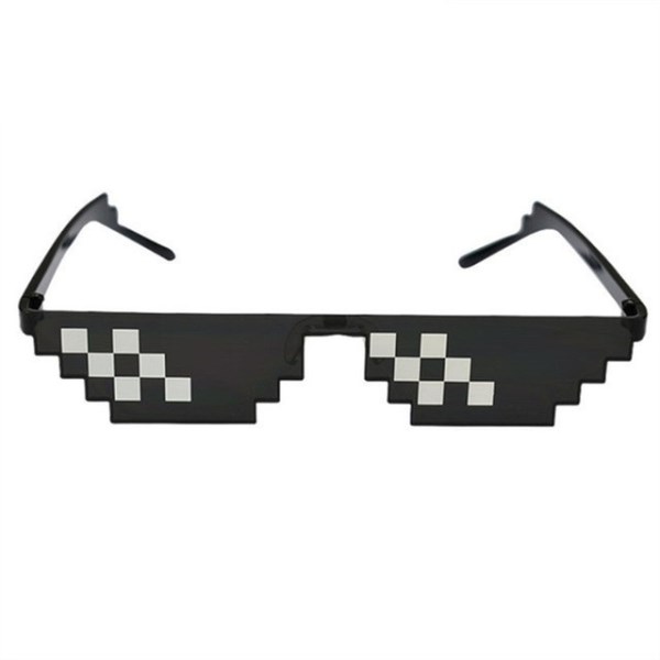 Новый солнцезащитные очки для рыбалки 8 бит Thug Life солнцезащитные очки для мужчин и женщин с пиксельной искусственной мозаикой UV400 Винтажные Очки