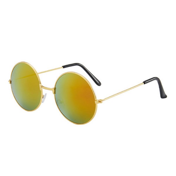 Новый солнцезащитные женские круглые, небольшие винтажные брендовые солнечные очки в металлической оправе, с защитой от ультрафиолета, модные дизайнерские