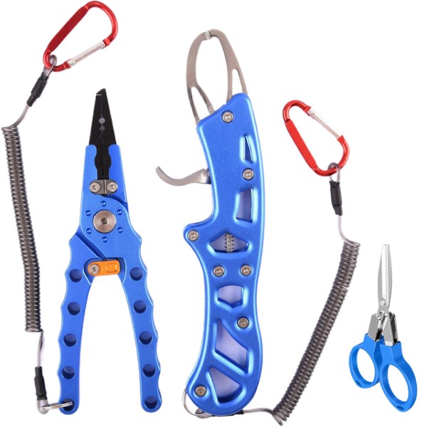 Новый Premium Fishing Tool , Titanium Alloy Fish Gripper, Aluminum Fishing Pliers, Fishing Scissor, Hook Remover Split Ring